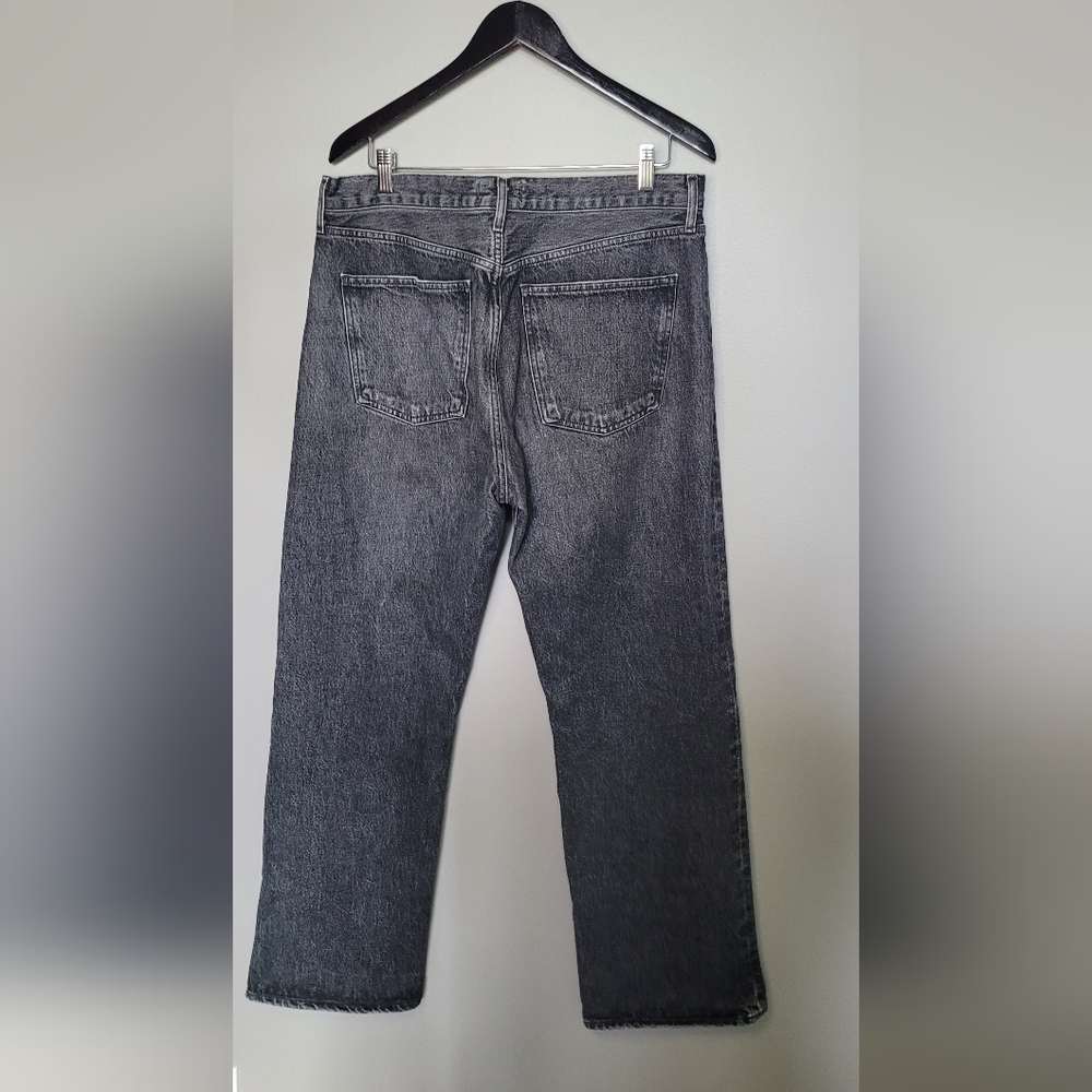 Agolde Women's Straight Leg Jeans - Dark Gray - Picture 4 of 7